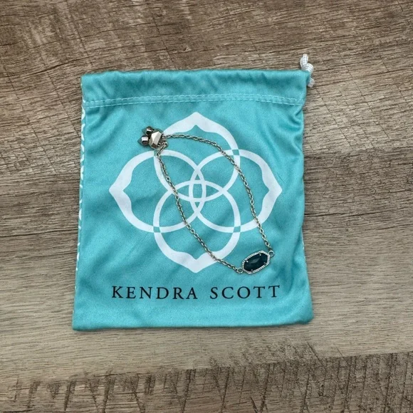 Kendra Scott Gold-Tone Bracelet with Deep Blue Stone - Picture 2 of 7